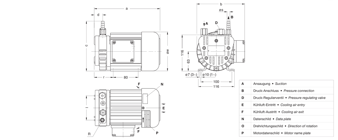 V-DTE 10干式真空泵